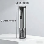 One Electric Bottle Opener, Type-C Interface, Rechargeable Mini Portable Bottle Opener, Durable Stainless Steel Design.