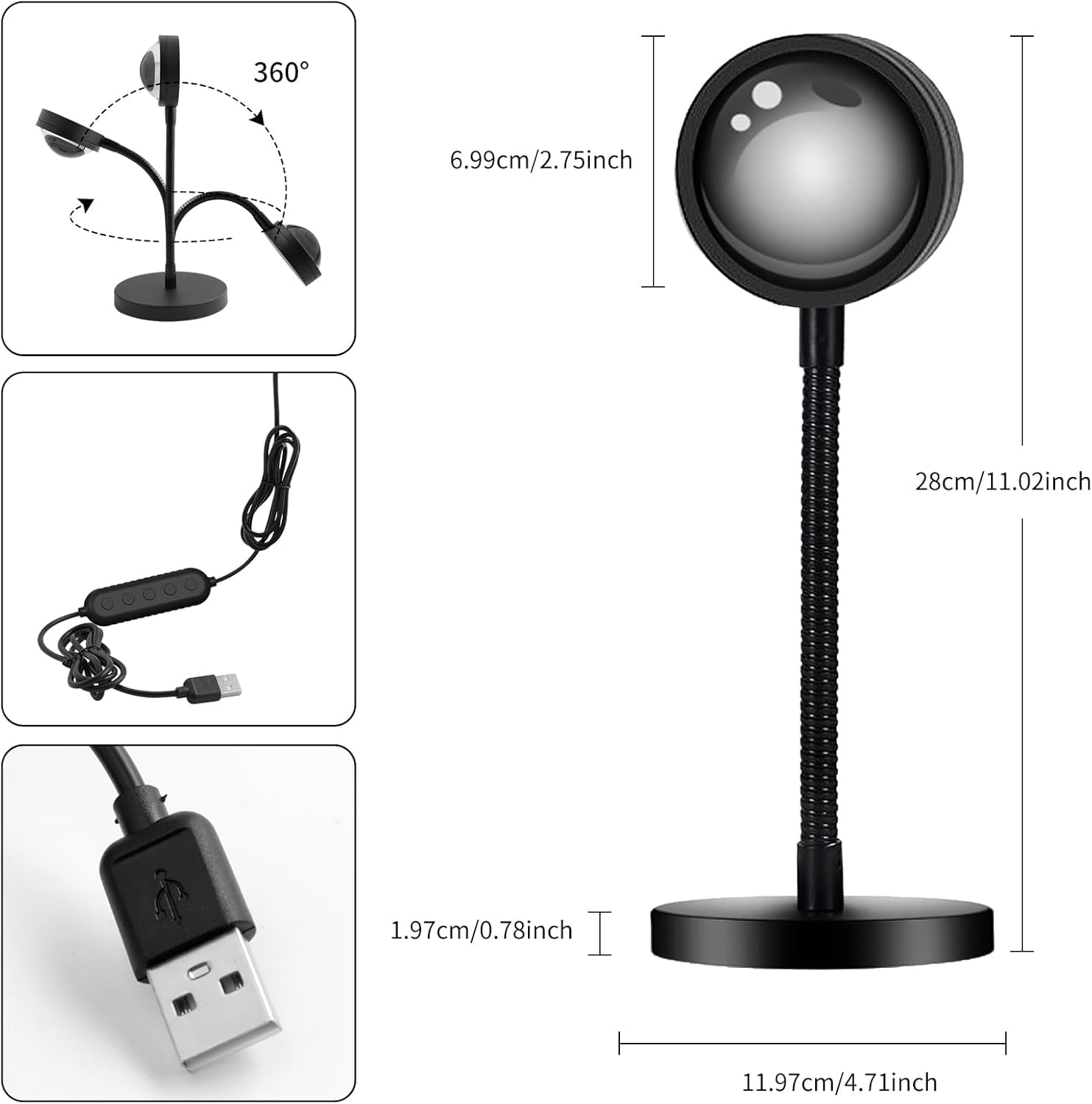 Smart Sunset Projection Lamp