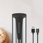 One Electric Bottle Opener, Type-C Interface, Rechargeable Mini Portable Bottle Opener, Durable Stainless Steel Design.
